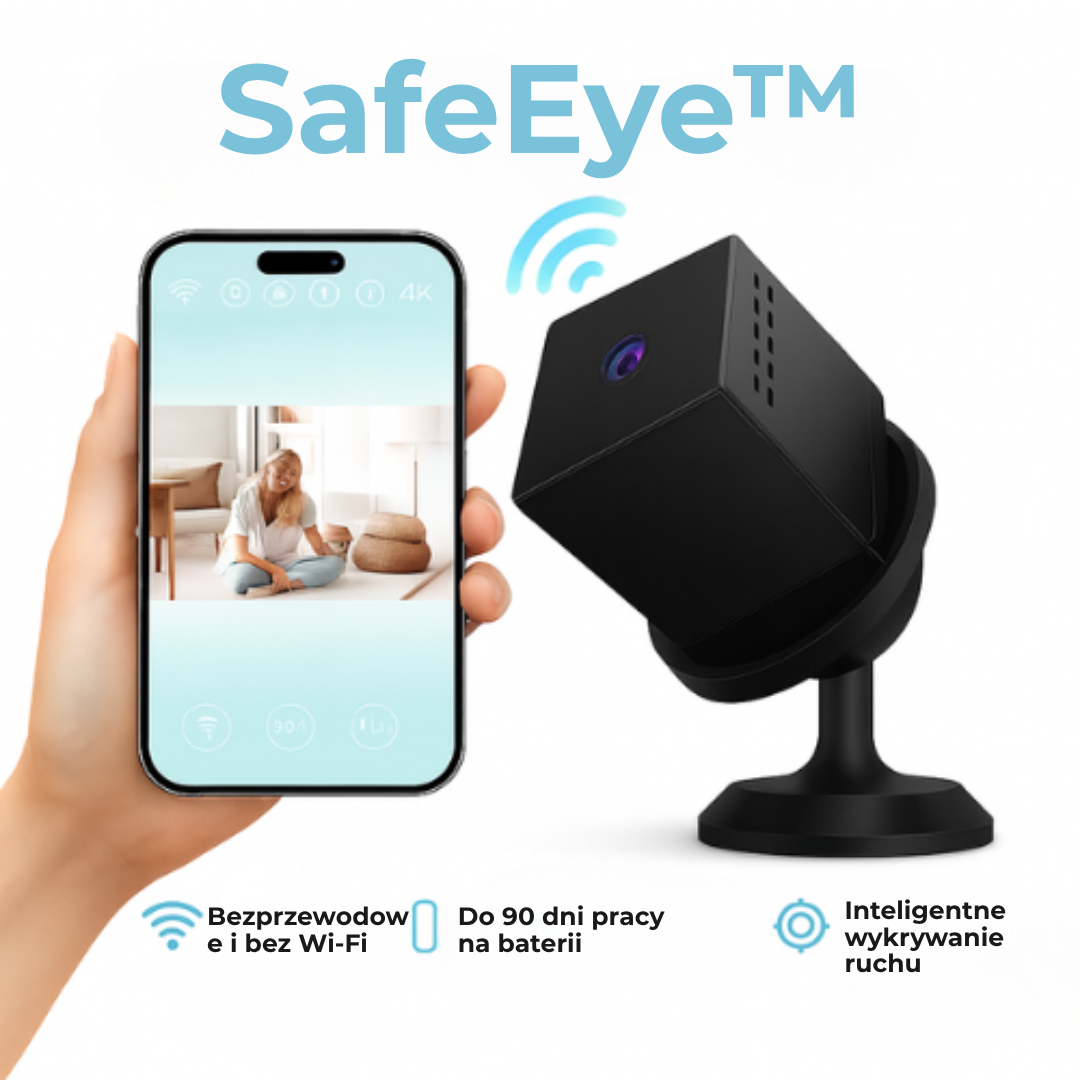 SafeEye™ | Pełne bezpieczeństwo – bez kabli, WiFi i komplikacji