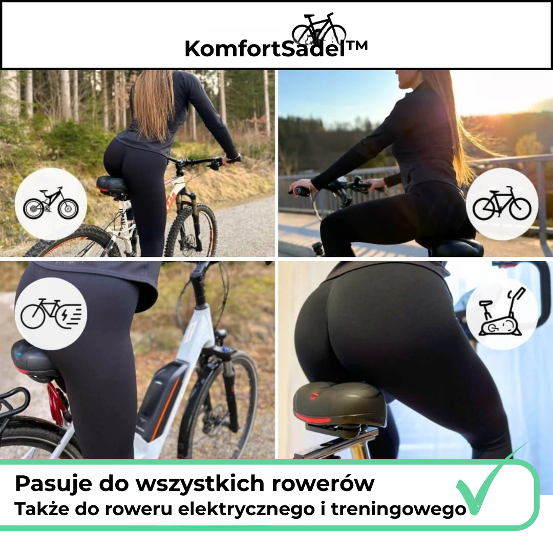 KomfortSadel™ | Najlepsze ulepszenie Twojego roweru dla jazdy bez bólu