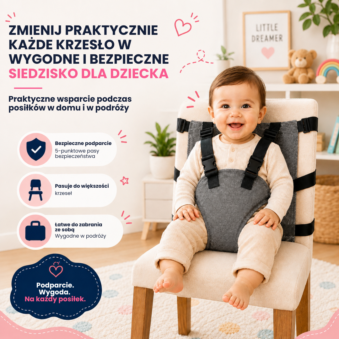 SeatGuard™ | Przenośne pasy bezpieczeństwa do fotelików samochodowych dla dzieci