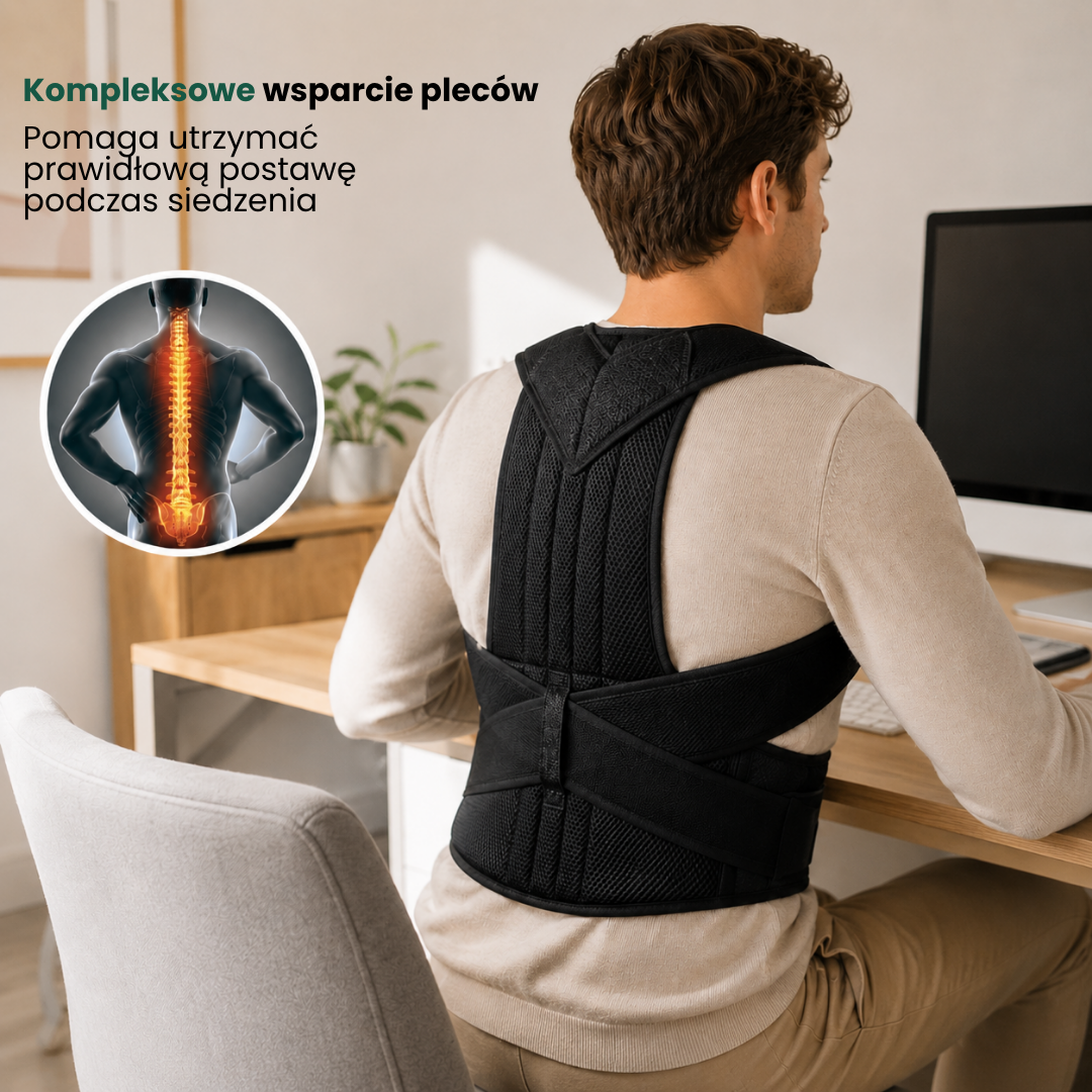 SpineSupport™ | Codzienne wsparcie dla prostszych pleców i lepszej postawy