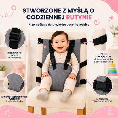 SeatGuard™ | Przenośne pasy bezpieczeństwa do fotelików samochodowych dla dzieci
