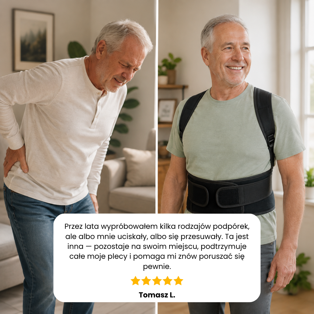 SpineSupport™ | Codzienne wsparcie dla prostszych pleców i lepszej postawy
