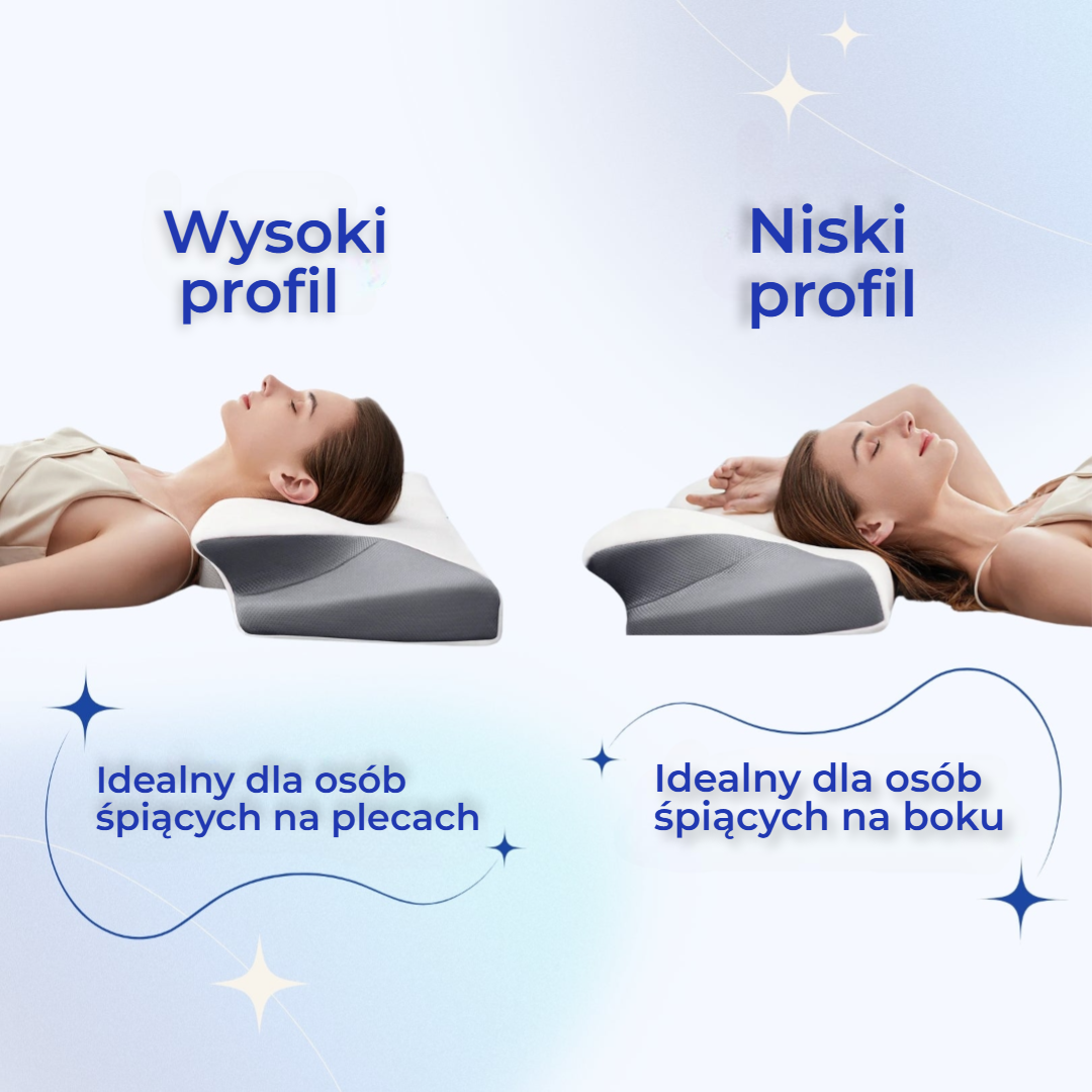 Poduszka Dormi™ Contour Relief | W końcu — budź się bez bólu szyi 💤